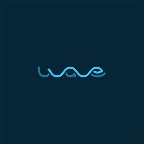Wave Logo Font Design Dynamic Minimal Logo Individual Design Lavoro