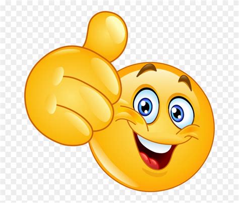 Smiley Face Thumbs Up Clipart 1103968 Pinclipart