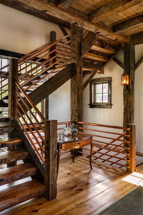 These two styles are strongly rooted in history, and they're making a comeback in a major way right now. rebar railing ideas staircase rustic with large clear ...