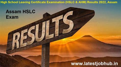 Assam Hslc Result Seba Th Board Exam Score Link Out