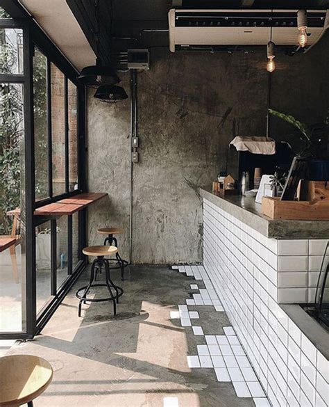 Cute Coffee Shop Interior With Tetris Theme Homemydesign