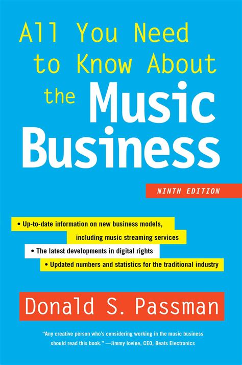 All You Need To Know About The Music Business Book By Donald S