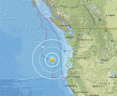 Oregon Earthquake Hazard Map