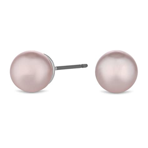 Jon Richard Pink Pearl Mm Stud Earring Jewellery From Jon Richard Uk