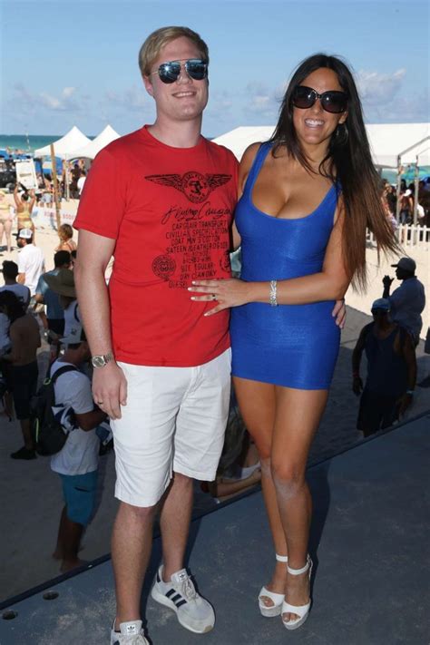 Claudia Romani In Blue Mini Dress At The Beach Volleyball