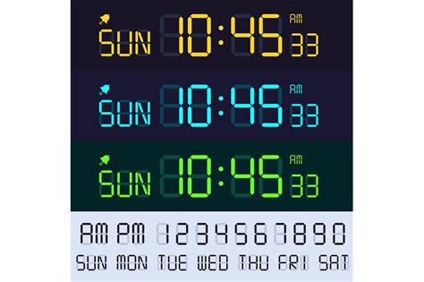 Alarm clock font download, alarm clock font. Alarm clock lcd display font. Electronic clocks numbers ...