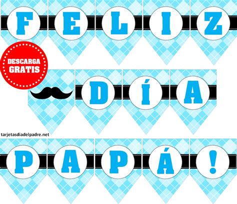 Banderines Moldes De Letras Feliz Dia Papa Para Imprimir Banderines