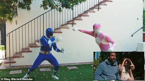 Shay Mitchell And Beau Enlist The Help Of The Power Rangers For A One