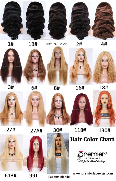 Vanessa Wigs Color Chart