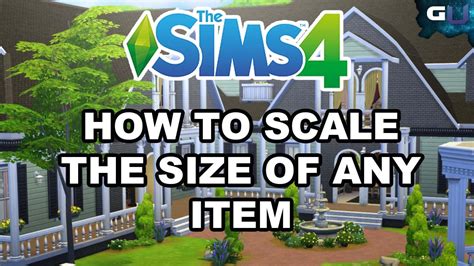 The Sims 4 How To Scale The Size Of Any Item Youtube