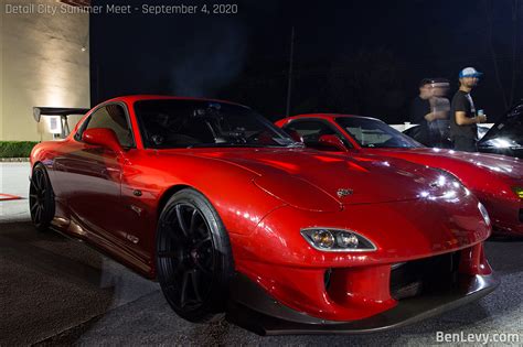 Red Mazda Rx 7 With Custom Front Bumper