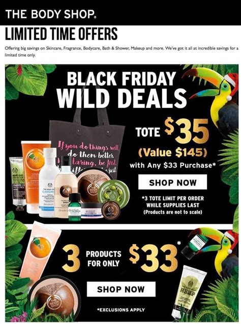 What Items Are Discounted The Least On Black Friday - The Body Shop 2016 Black Friday Ad – Frugal Buzz