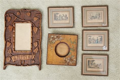 Two Antique Frames And Diminutive Engravings 62908 Black Rock Galleries