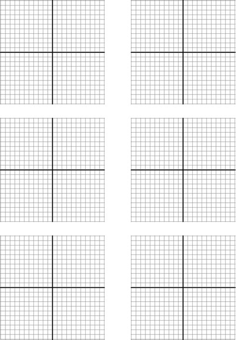 Graph Paper Xy Axis With No Scale All 4 Quadrants By