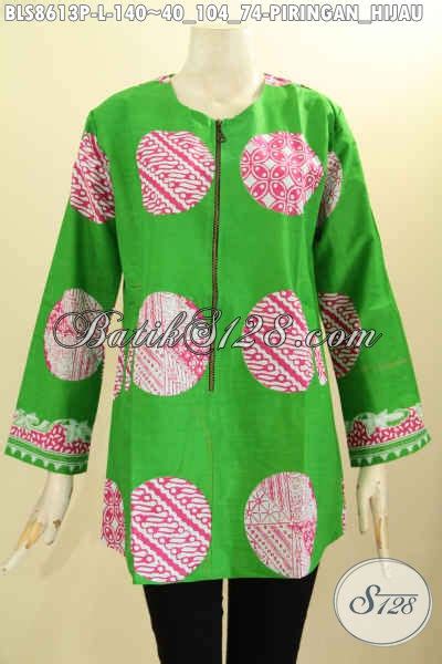 Bisa dijadikan lengan pendek dengan melipat lengan. Produk Baju Kemeja Batik Blouse Lengan Panjang Tanpa Krah ...