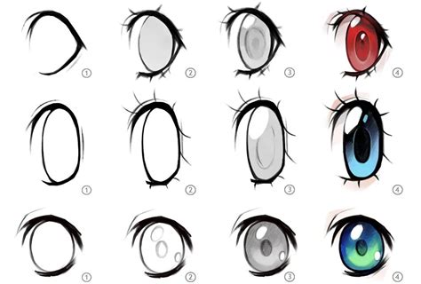 Anleitung Anime Augen Zeichnen Bleistift Manga Augen Mund Zeichnen Mund Zeichnen Manga Augen
