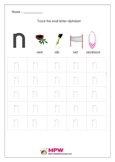 Small Letter Alphabets Tracing And Writing Worksheets
