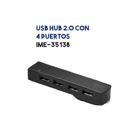 Hub Usb 2 0 De 4 Puertos Marca Imexx IME 35138 Intelcomp Honduras