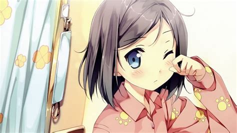 Pyjamas Blue Eyes Tsutsukakushi Tsukiko Hentai Ouji To Warawanai