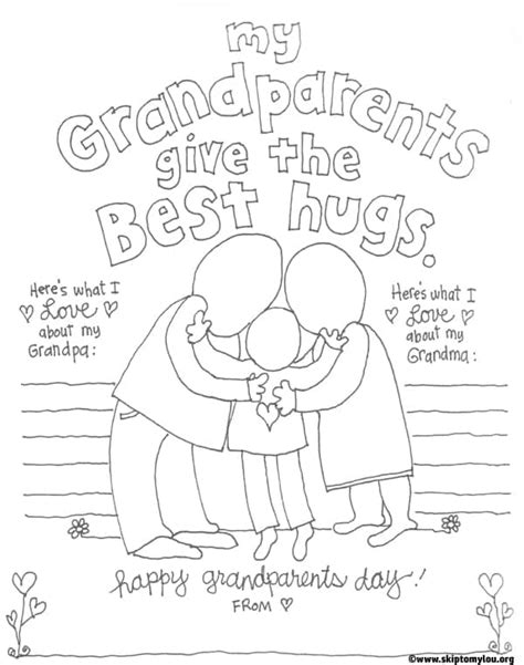 View and print full size. Grandparent Coloring Pages for Grandparents Day | Skip To ...