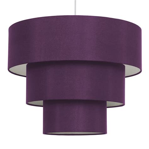 10 benefits of purple ceiling fan. Modern 3 Tier Easy Fit Purple Faux Silk Ceiling Light ...