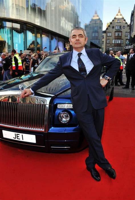 Rowan Atkinson Poses By The One Off Rolls Royce V16 Experimental