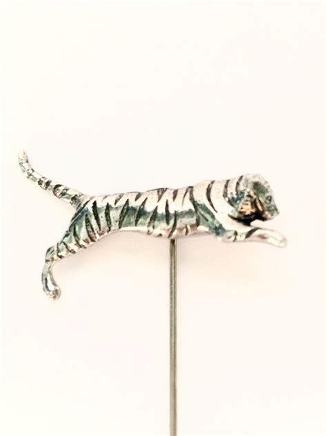 Tiger Stick Lapel Pin Handmade In England From Fine English Etsy