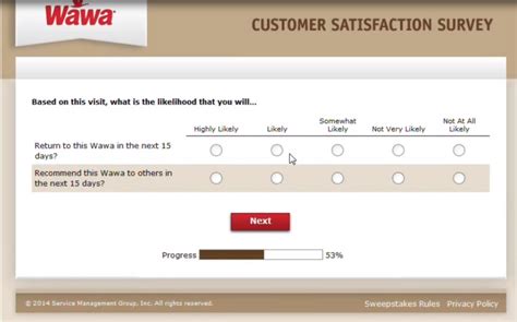 Mywawavisit Customer Feedback Survey Wawa