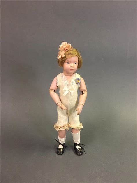 Lot 16 1 2 Schoenhut Character Girl Replaced Human Hair Wig Molded And Painted Facial