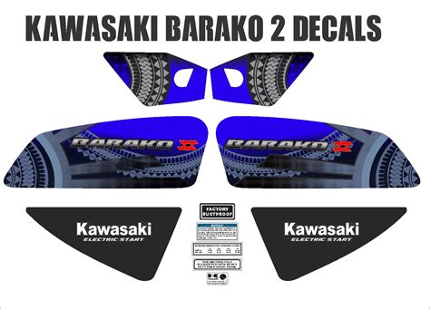 Kawasaki Barako 2 Decals Complete Set Lazada Ph