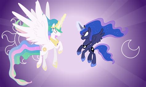 Celestia And Luna Attacking Full Coloured By 90sigma On Deviantart