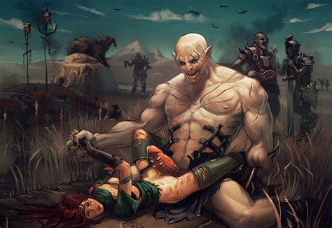 Rule 34 Artist Request Azog The Defiler Blood Breasts