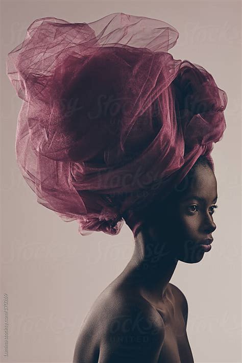 Beautiful Black Woman With A Turban By Lumina Stocksy United