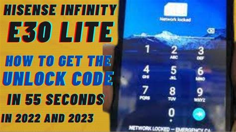 Network Locked Hisense Infinity E30 Lite How To Unlock Network