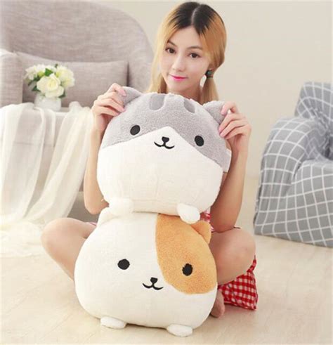 Japanese Game Neko Atsume Cat Backyard Anime Cute Cat Plush Doll Toy T A Pair Ebay