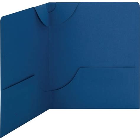 Smead Lockit 2 Pocket Folders Dark Blue 25bx Letter 87982 Walmart