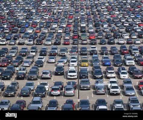 Sep 1 2017 Minneapolis Mn Veiw Of Parking Lots Around The Mall Of