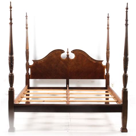 Federal Style Four Poster King Size Bed Frame Ebth