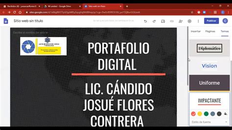 Tutorial ¿cómo Elaborar Un Portafolio Digital Docente Youtube