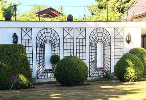 Unusual Three Part Outdoor Wall Trellis Perfect For