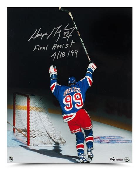 Art Country Canada Wayne Gretzky Autographed Signed Print Framed