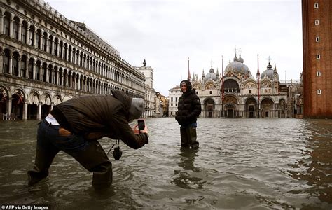 Venice Floods St Marks Square Swamped With Water After Heavy Rain