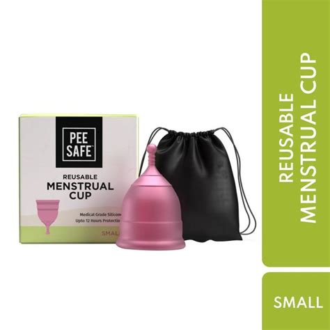 Pee Safe Us Fda Approved Reusable Menstrual Cup With Medical Grade Silicone For Women Small