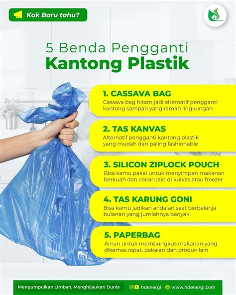 5 Benda Pengganti Kantong Plastik Atmago