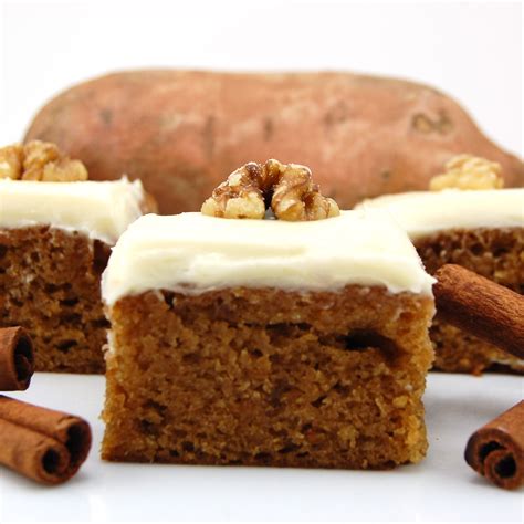 Sweet Potato Bars With Cream Cheese Frosting Recipe Sweet Potato Bars Recipe Sweet Potato