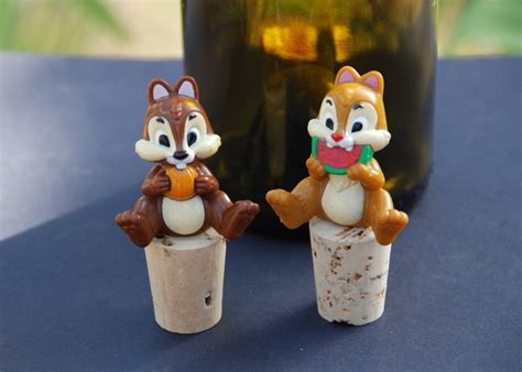 Chip And Dale Wine Bottle Stoppers Disney Chipmunks Etsy Wine