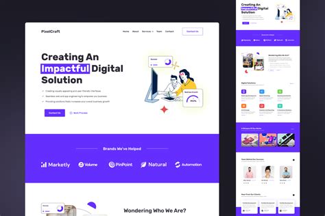 Free Figma Landing Page For Creative Agency Search By Muzli