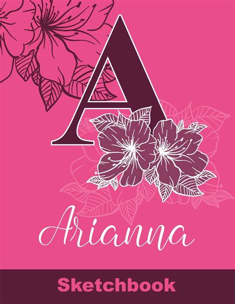 Arianna Sketchbook Letter A Initial Monogram Personalized First Name