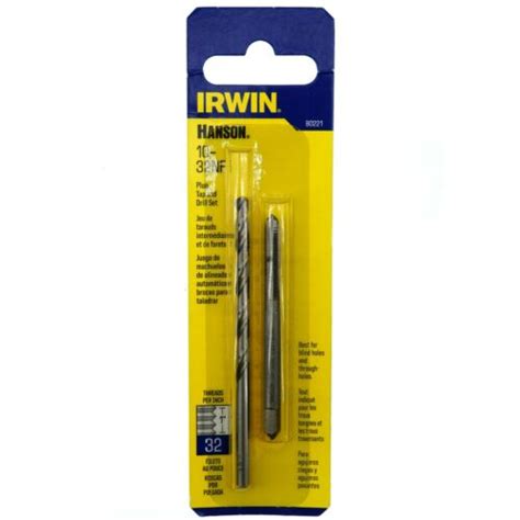 Irwin Hanson 80221 10 32nf Plug Tap And 21 Drill Bit Set Ebay
