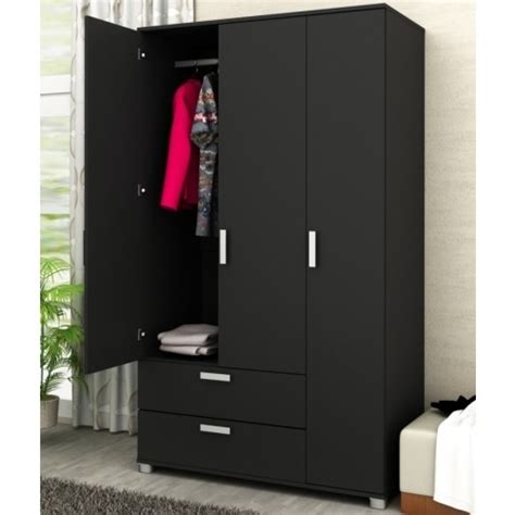 2021 Popular Black Wardrobes With Drawers